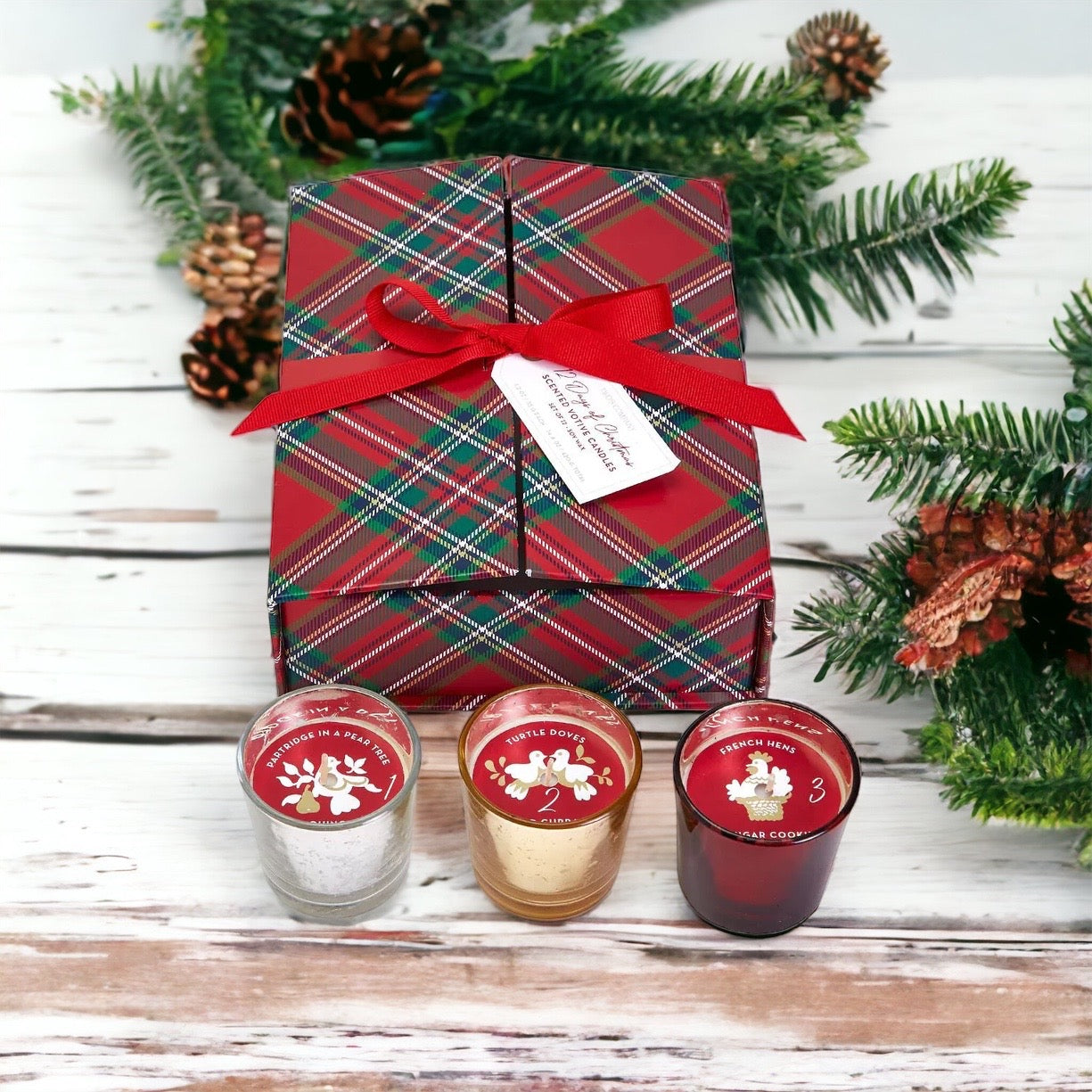 Twelve Days of Christmas Scented Candle Gift Set