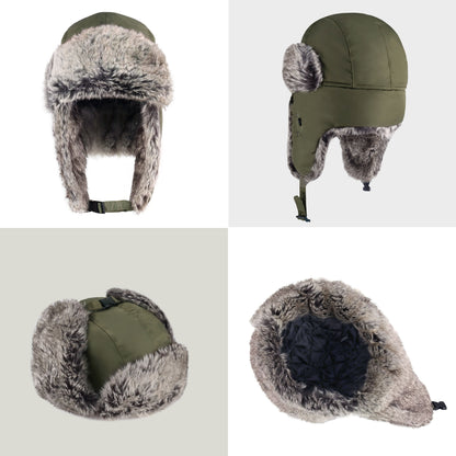 Water-Resistant Winter Hat with Mask